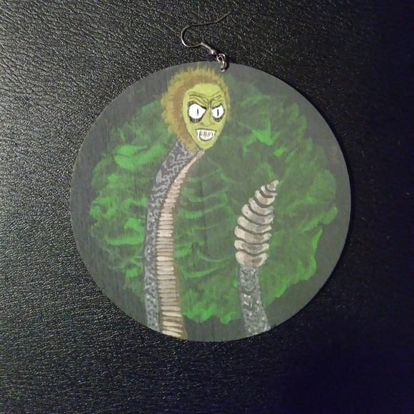 "Beetlejuice, Cocktails & Poltergeist" Earrings - Picture 4 of 9